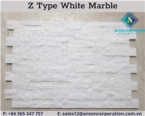 Big Sale Big Discount For Z Type White Marble Wall Panel