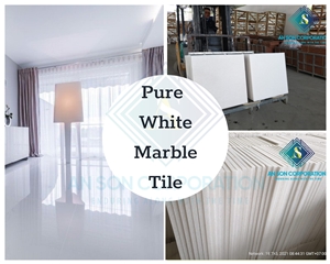 Cheapest Price For Pure White Marble Tiles 