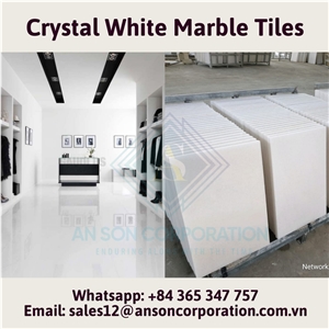 Hot Sale Hot Deal For Crystal White Marble Tiles 