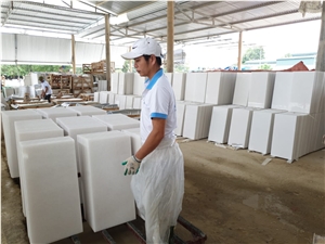 Packing White Marble Tile 40X80 In The Factory