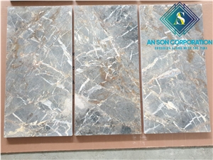 Polished Golden Coffee Marble Tiles From Vietnamese