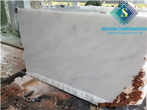 White Cloudy Marble Cut To Size