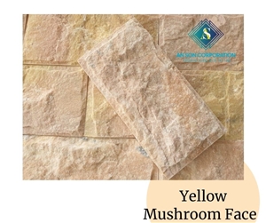 Yellow Mushroom Face For Wall Cladding- Hot Sale 