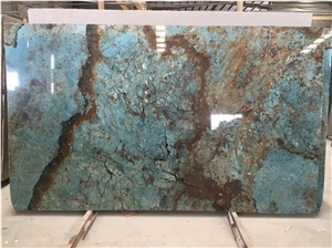 Polished Green Marble Bookmatch Slabs For Interior