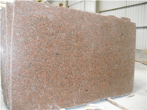 China Maple Red Granite G562 Slabs Tiles For Countertop Use