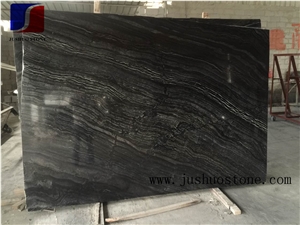 China Xiamen Factory Ancient Wooden Veins Marble Big Slabs