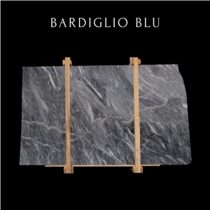 Bardiglio Blue Marble Slab- Blue Wavy Marble Tile