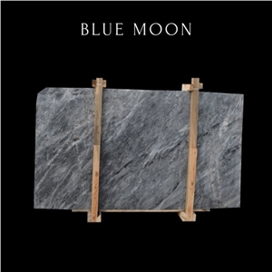 Dark Blue Wavy Marble Tile - Blue Marble Slab