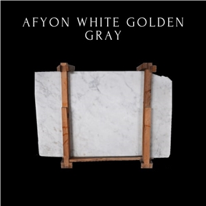 Golden Grey White Marble - White Marble Slab