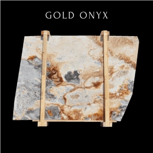 Silver Gold Onyx - Sunny Onyx