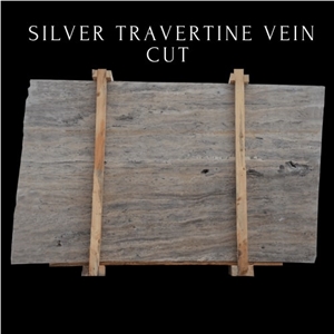 Silver Travertine Vein Cut - Light Travertine