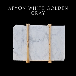 White Cloudy Marble - Golden Grey Marble