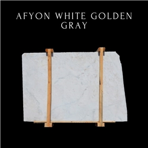 White Pure Marble- Golden Grey White Marble