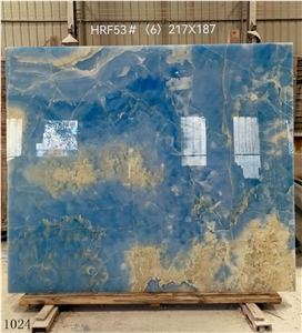 Argentina Azur Onice Onyx Slab Tile In China Stone Market