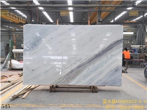 Brazil Blue Crystal Marble Slab Tile In China Stone Market