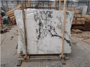 China Clivia Slab Tile White Marble Ornamental Stone