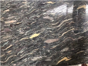 China Wood Jade Marble Nine Dragon Green Wave Slab Wall Tile