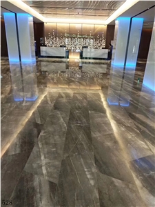 Gold Brick Grey Marble Sandy Slab Tile In China Stone Market