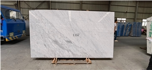 Italy Statuarietto Marble Bianco Carrara White Venato Slab