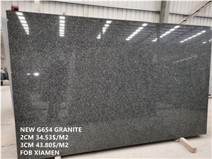 New G654 Impala Black Granite Slabs 