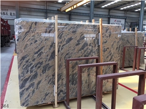 Philippines Apollo Grey Tiger Gray Marble Gold Mocca Slab