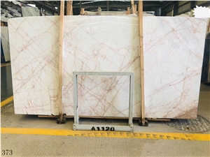 Red Line White Jade Marble Spide Slab In China Stone Market