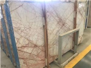 Red Line White Slab Marble Jade Spide In China Stone Market