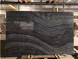 Rosewood Forest Black Wooden Marble In China Stone Market