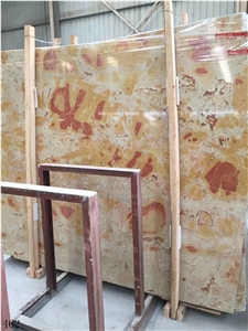 Turkey Picasso Gold Marble Golden Slab In China Stone Market