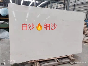 Turkey White Sand Beige Slab Wall Tile In China Stone Market