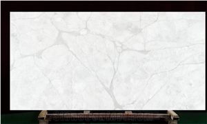 Calacatta White Quartz Stone Slab Supplier Artificial Quartz