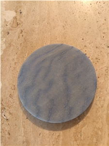 Azul Blue Granite Panel, Blue Marble Stone Drink Coaster