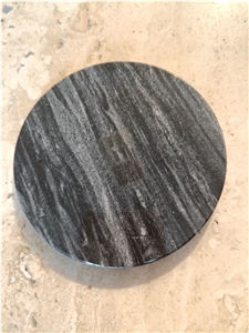 Nero Marquina Black Marble Cup Wad, Stone Cup Mat Coaster