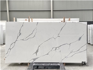 Calacatta White Quartz Slabs