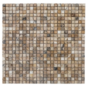 Philedelphia Travertine Mosaic - 1"X1"