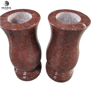 China Factory Cemetery Usage Granite Headstone Flower Vases