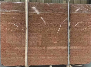 Polished Italy Rosso Corallo Red Marble Slab