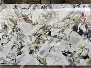 Polished White Beauty Lux Marble Slab