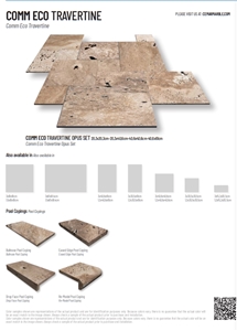 Commercial Eco Travertine French Pattern Set