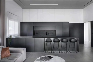 Luxury Grey Color Living Room Wall Cladding