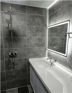 Villa Bathroom Quartz Slab Wall Cladding 