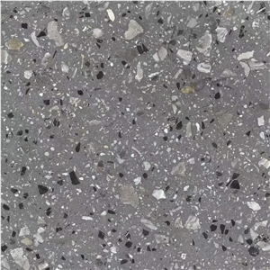 Terrazzo Cement Floor Tile Grey White Factory Sells