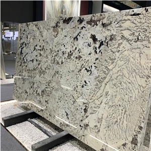 Natural Polished Snow Mountain Quartzite Slab For Countertop