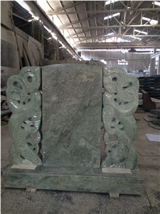 China Multicolor Green High Polished Carving Tombstones