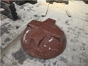 India Red (SMF)  Customize Price Cheap Granite Headstones