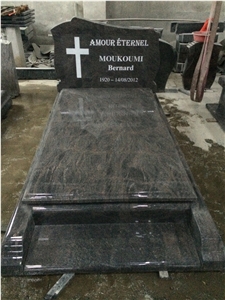 Newest Hot Himalaya Blue Natural Tombstone Engraved Monument