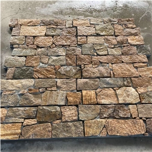 Culture Cemented Stacked Stone Wall Cladding Sandstone Slate