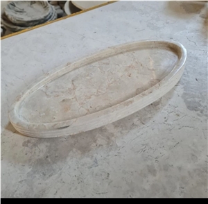 Oval Marble Trays