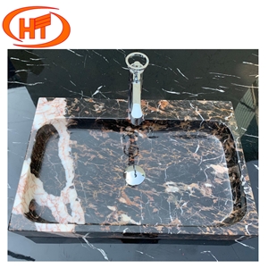 Cow Brown Lavabo Sink Marble From Vietnam