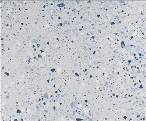 Eccitare Terrazzo Blue Tiles For Floors